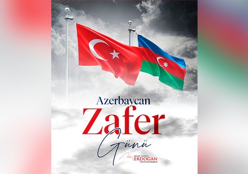 Ərdoğan Zəfər Günü ilə bağlı paylaşım edib Ərdoğan Zəfər Günü ilə bağlı paylaşım edib