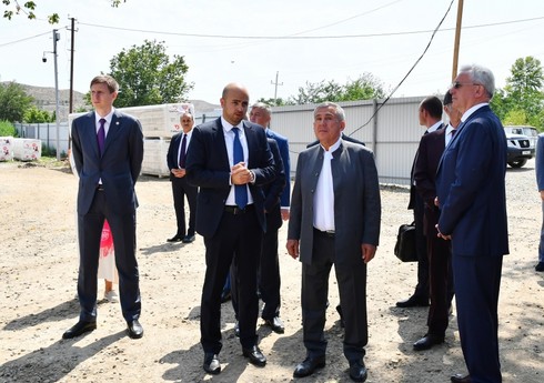 Rüstəm Minnixanov Zəngilan şəhərində görülən işlərlə tanış olub