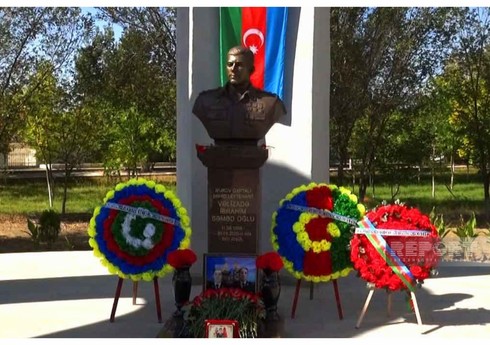 Şərurda Vətən müharibəsi şəhidinin büstü qoyulub