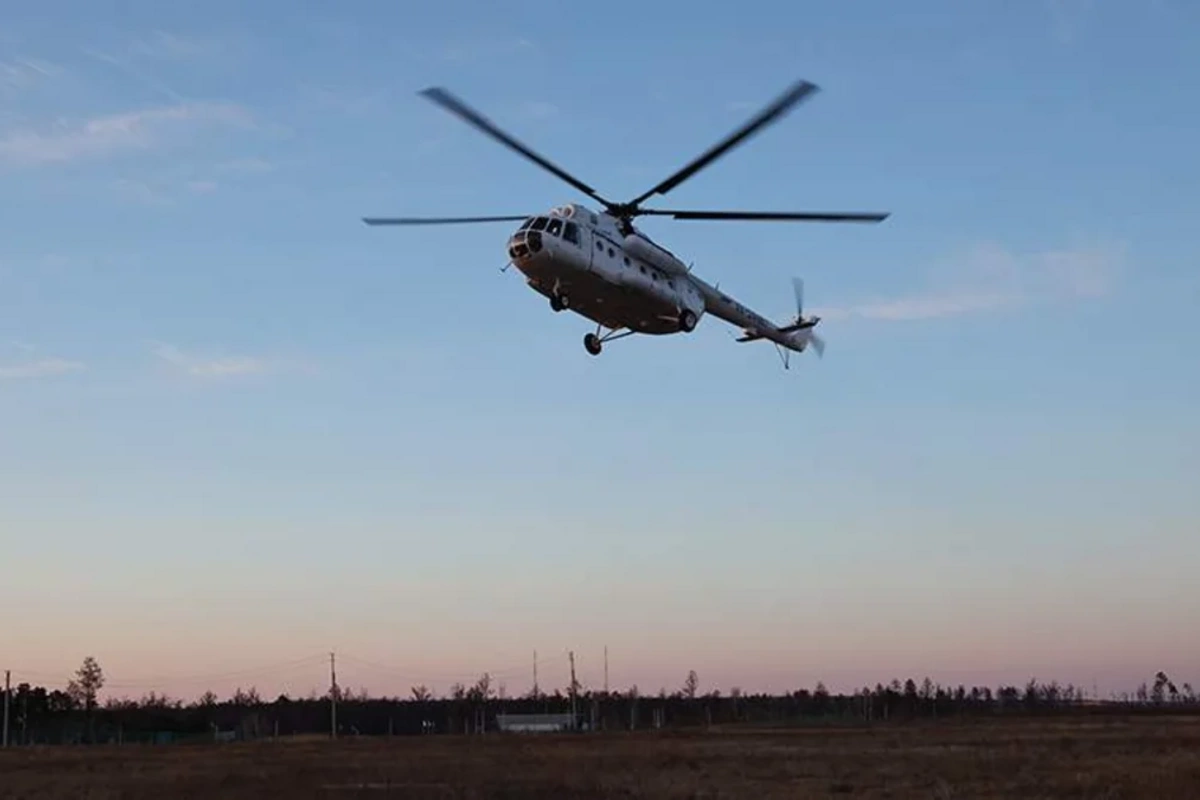 Rusiyada helikopterin sərt enişi zamanı 10 nəfər yaralanıb