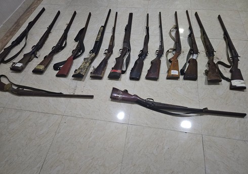 Sabirabad sakinlərindən qanunsuz odlu silahlar götürülüb