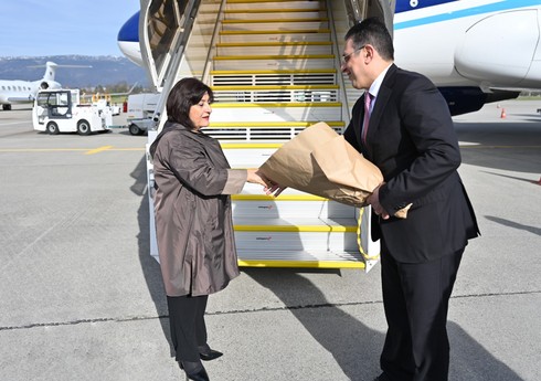 Sahibə Qafarovanın İsveçrəyə səfəri başlayıb