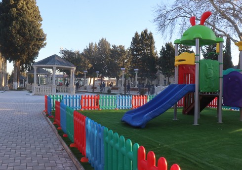 Samuxda mərkəzi park yenidən qurulur