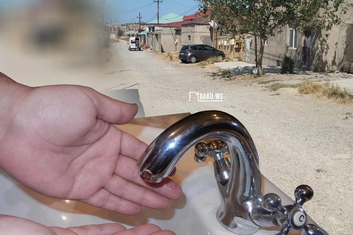 Saray sakinləri 4 gündür susuz qalıb