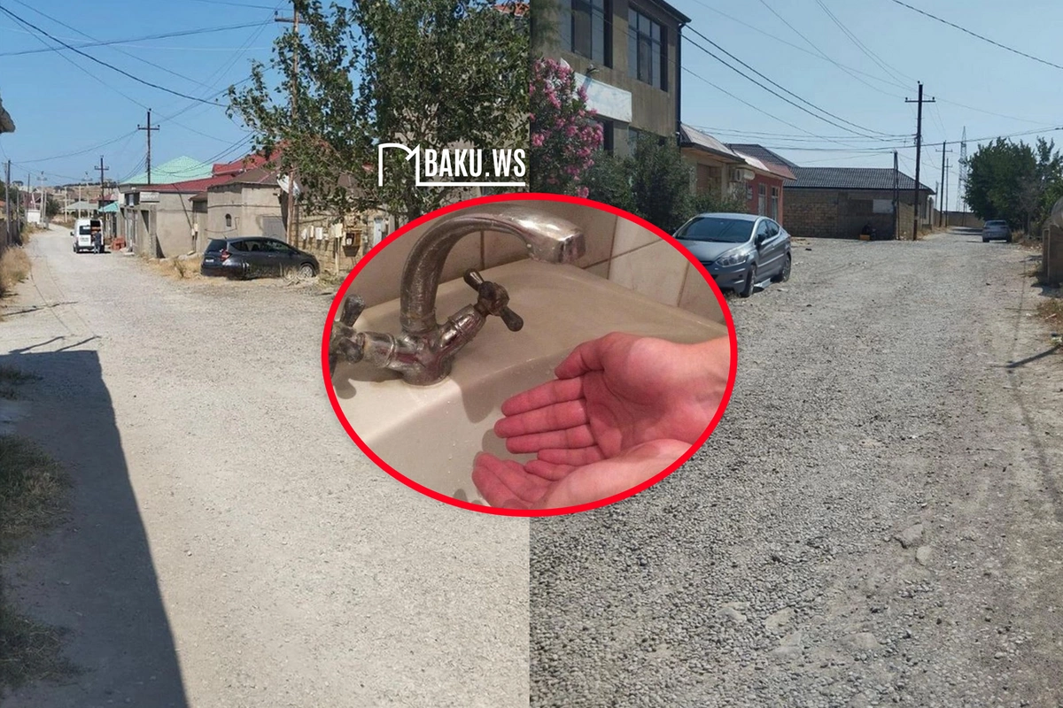 Sarayda 50-dən çox ailə 10 gündür susuz qalıb