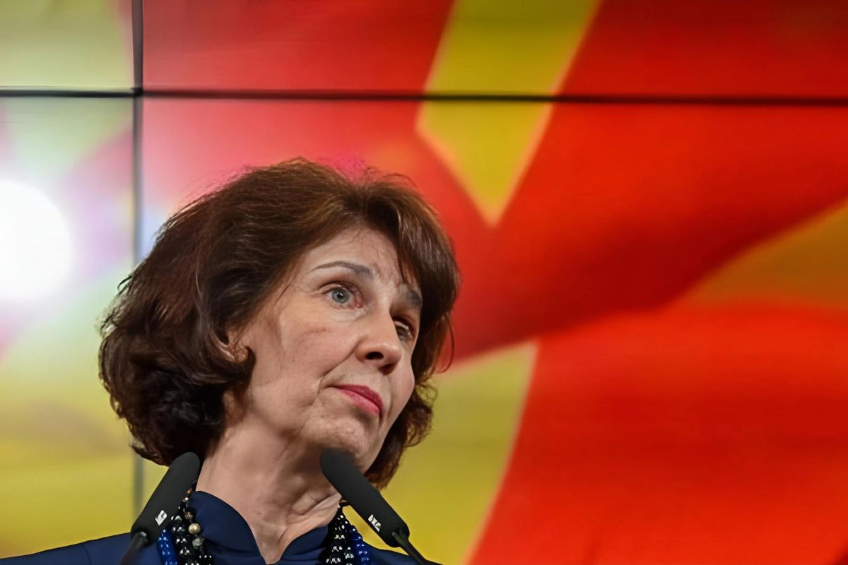 Şimali Makedoniya Prezidenti Qordana Silyanovska-Davkovanın rəsmi qarşılanma mərasimi olub