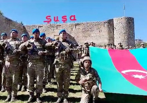 Silahlı Qüvvələr Günündə hərbi qulluqçuların yürüşləri təşkil olunub