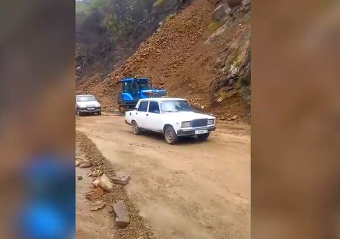 İsmayıllı-Lahıc avtomobil yolu yenidən bağlanıb - YENİLƏNİB