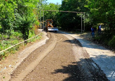 İsmayıllının Zərgəran avtomobil yolu təmir edilir