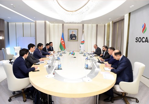 SOCAR prezidenti Özbəkistanın energetika nazirinin müavini ilə görüşüb