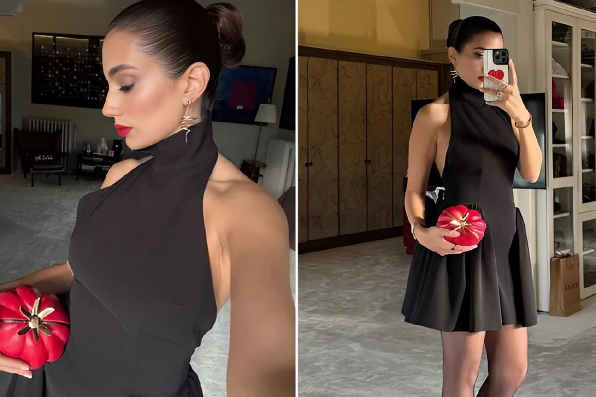 Sosial media fenomeni pomidora bənzəyən 152 000-lik çantası ilə gündəm oldu