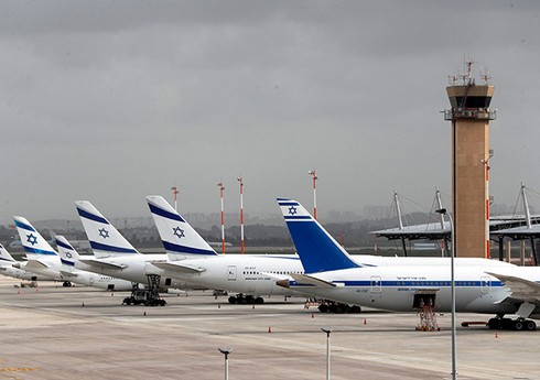 İsrailin hava limanında bütün uçuşlar dayandırılıb