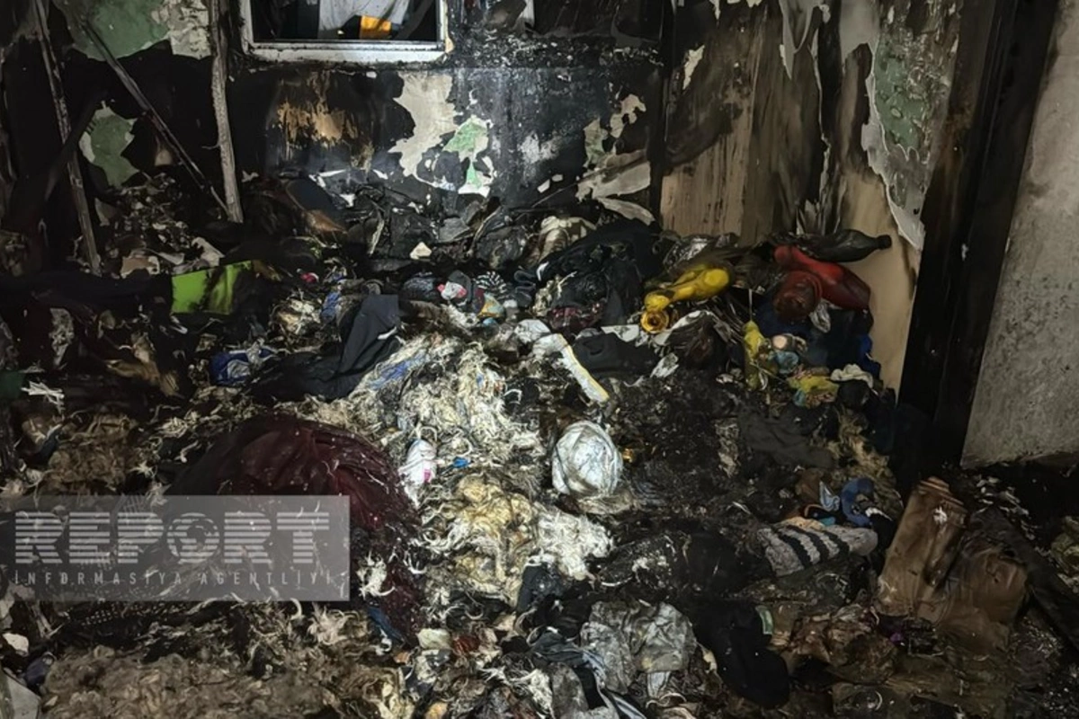 Sumqayıtda yataqxanada yanğın olub, sakinlər təxliyə edilib