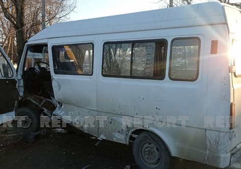 Sumqayıtda mikroavtobusla yük avtomobili toqquşub, xəsarət alanlar var