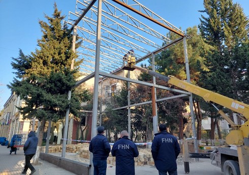 Sumqayıtda qanunsuz tikintinin qarşısı ikinci dəfə alınıb, obyekt yenidən sökülüb