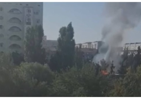 Sumqayıtda restoranda yanğın olub - YENİLƏNİB