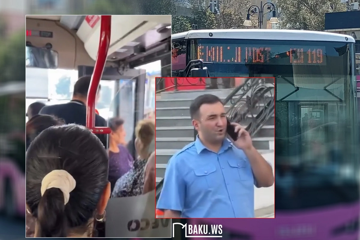 Sürücü sərnişindən küsdü, avtobusu sürməkdən imtina etdi