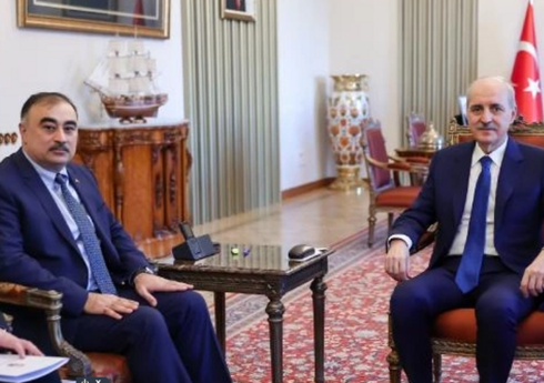 TBMM sədri Azərbaycan səfirini qəbul edib