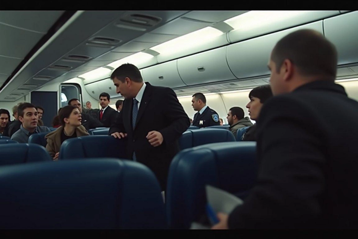 Təyyarədə dava düşdü