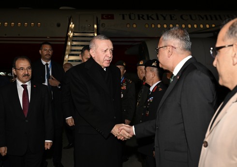 Türkiyə Prezidenti Rəcəb Tayyib Ərdoğan Azərbaycana səfərə gəlib