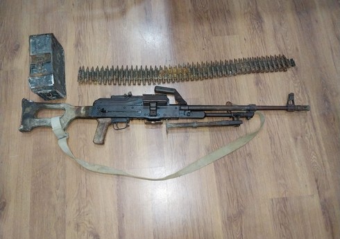 Tərtərdə 1 ədəd pulemyot və 89 ədəd patron aşkarlanıb