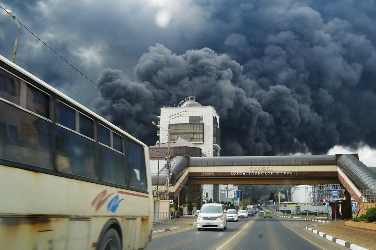 Tuapsedə PUA hücumundan sonra 