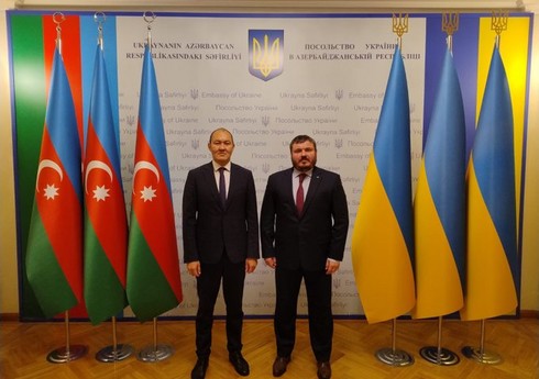 Ukrayna səfiri və TRACECA nümayəndəsi Orta Dəhliz barədə müzakirələr aparıblar