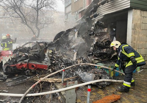 Ukraynada helikopter qəzasında həlak olanların sayı 19-a çatıb, 29 nəfər yaralanıb - YENİLƏNİB-2