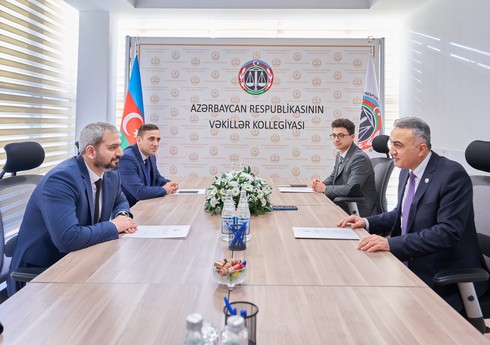 Vəkillər Kollegiyasının sədri ikinci “Yüksəliş” müsabiqəsinin qalibi ilə görüşüb