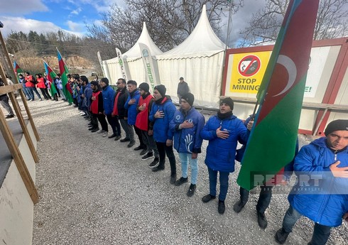 Xankəndi-Laçın yolu: Ekofəalların aksiyası 124 gündür yüksək fəallıqla davam edir