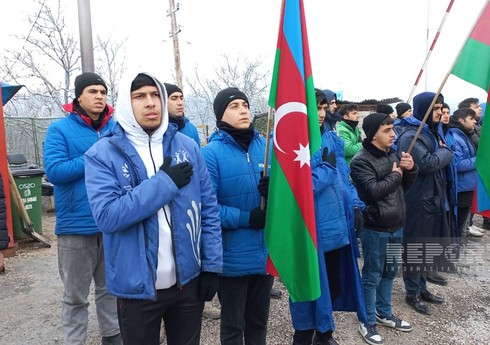 Xankəndi-Laçın yolu: etirazlar 112 gündür davam edir