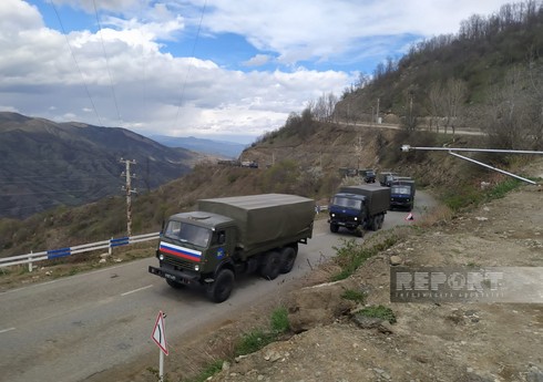 Xankəndi-Laçın yolunda sülhməramlıların avtomobil karvanı maneəsiz keçib - YENİLƏNİB-2