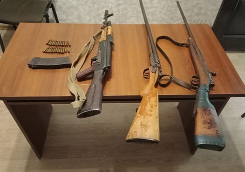 Xankəndidə  silah və sursatlar aşkarlanıb