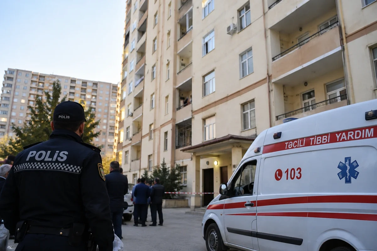 Xırdalanda bədbəxt hadisə: 20 yaşlı gənc beşinci mərtəbədən yıxılaraq öldü