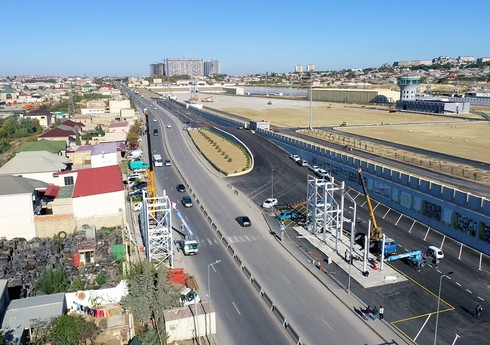 Xocəsəndə yeni yerüstü piyada keçidi tikilir