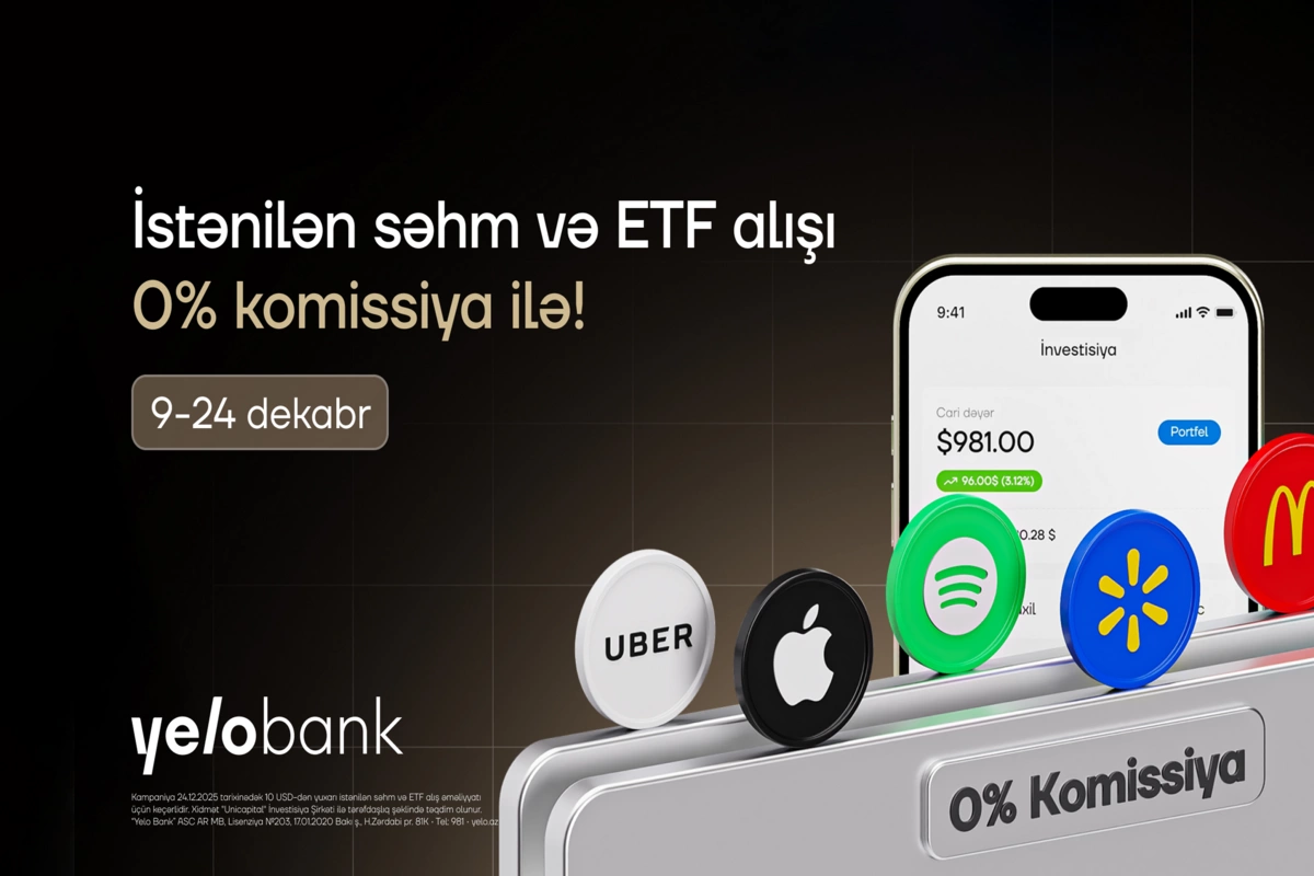 Yelo Invest-də komissiyasız alış günləri yenidən başladı!