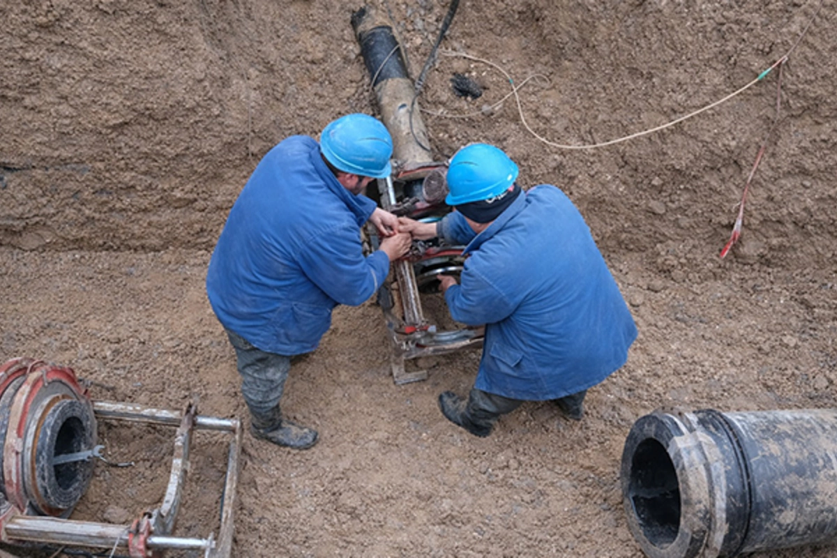 Zabrat qəsəbəsindəki su xəttində qəza aradan qaldırıldı