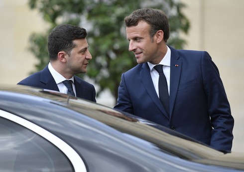 Zelenski Makrona təşəkkür edib