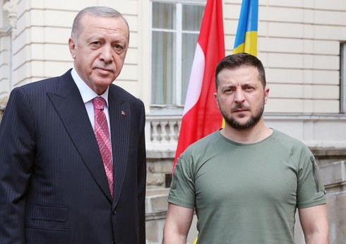 Zelenski Ərdoğana təşəkkürünü bildirib