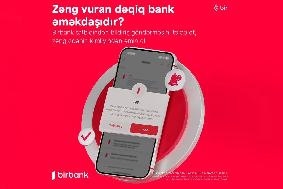 Zəng edənin bank əməkdaşı olub-olmadığını yoxlaya bilərsiniz