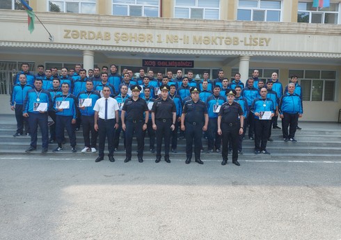 Zərdabda polislər arasında Heydər Əliyevin 100 illik yubileyinə həsr olunmuş yarış keçirilib